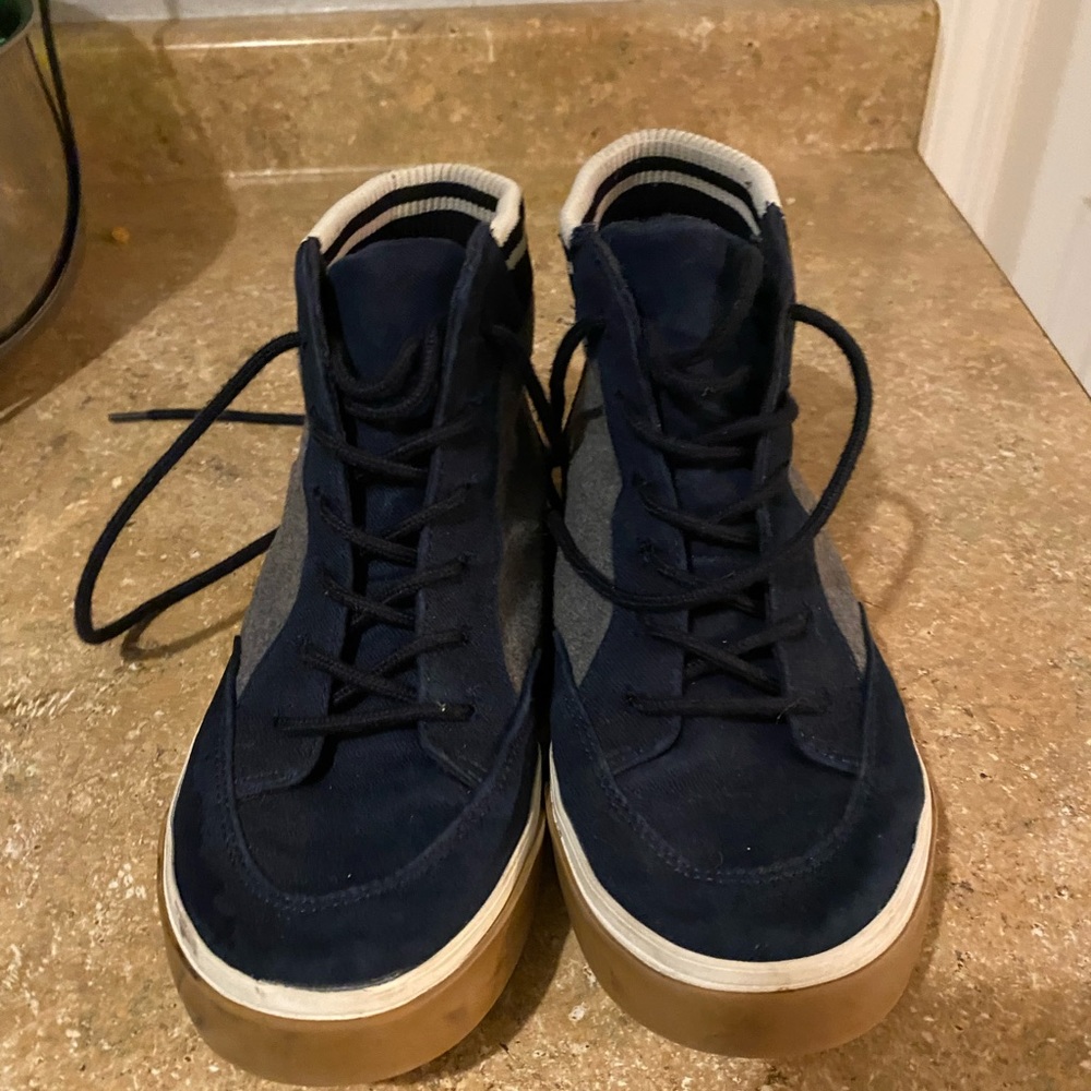 Blue and gray Old Navy high tops